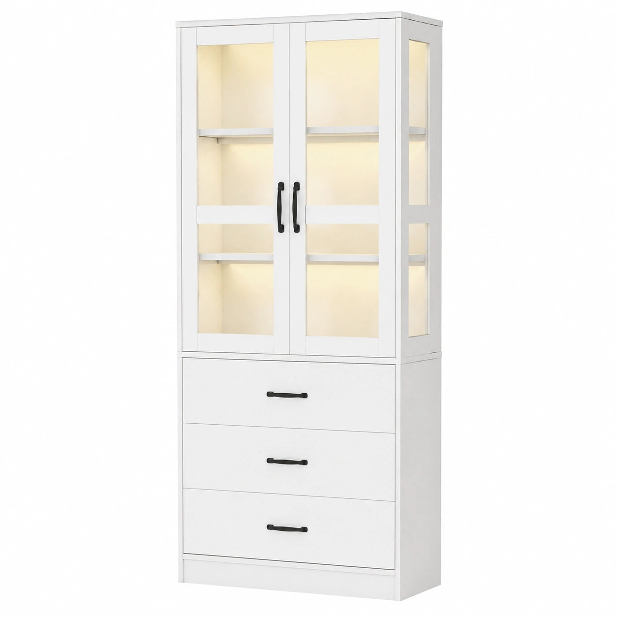 Armoire, réglable, avec rangement, avec tiroirs, coloris blanc, pour la chambre