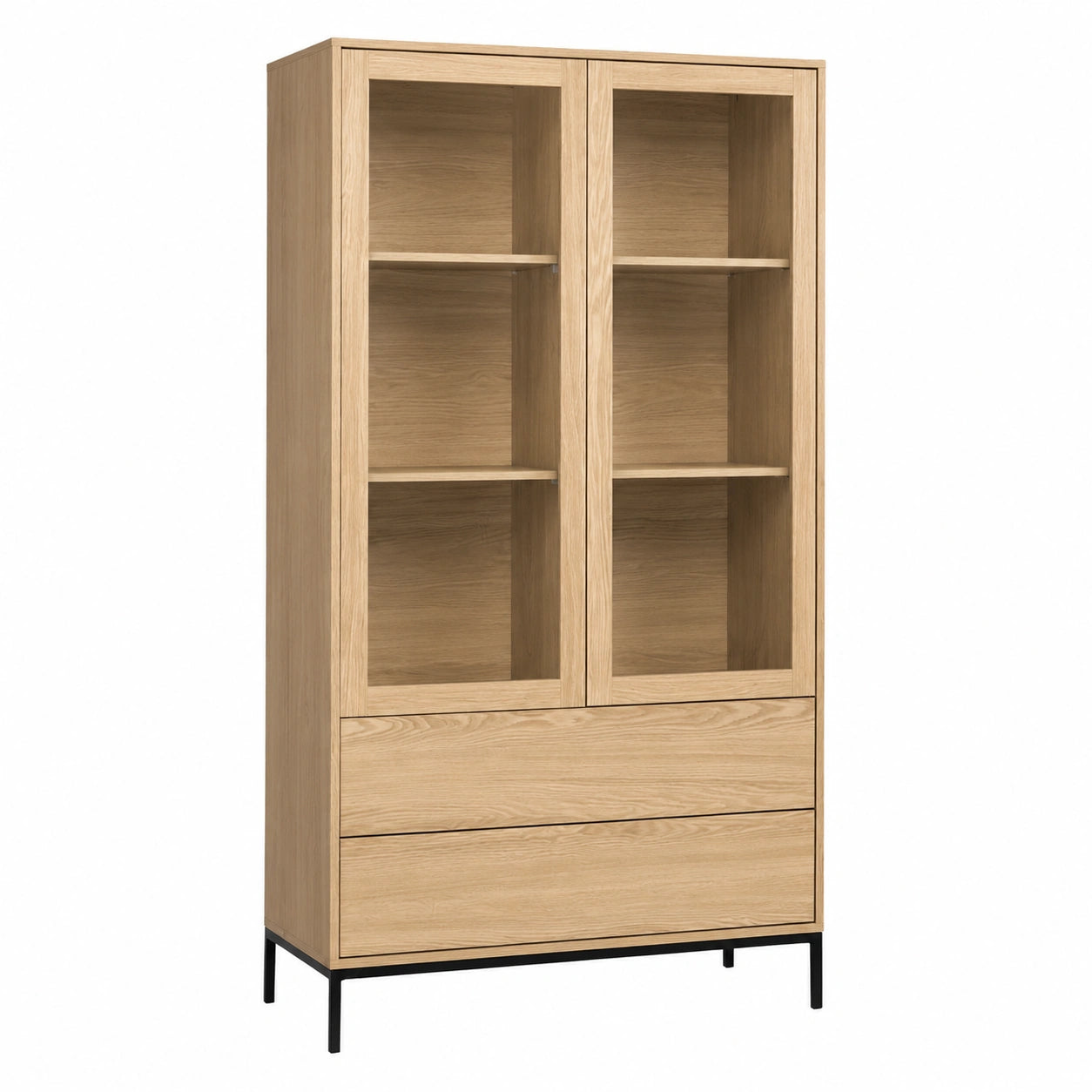 Meuble polyvalent, avec tiroirs, avec portes, coloris naturel, pour les espaces de vie
