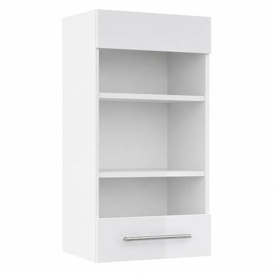 Armoire, en verre, coloris blanc, pour la chambre