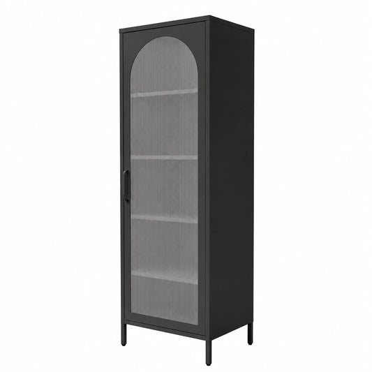 Bureau, réglable, avec rangement, avec portes, en acier, coloris noir, 45 x 145 x 35 cm, pour l’espace de travail