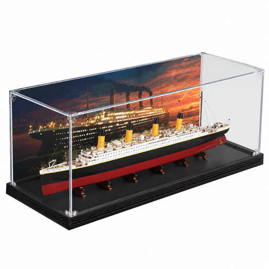 Coffre de rangement, avec rangement, coloris transparent, pour les espaces de vie