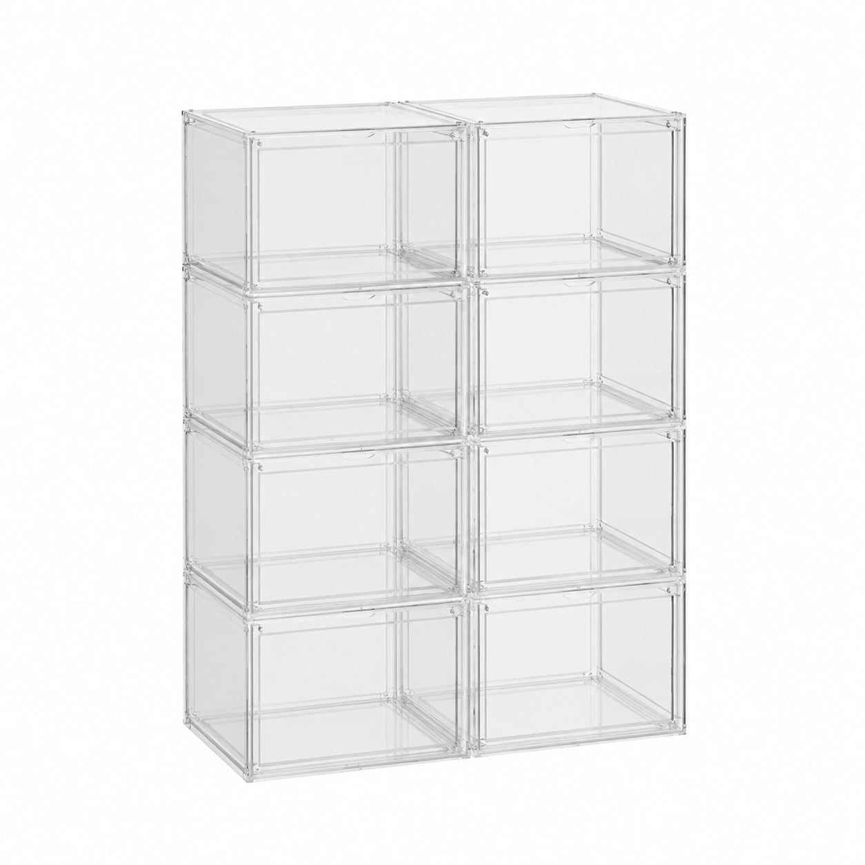 Coffre de rangement, avec rangement, coloris transparent, pour les espaces de vie